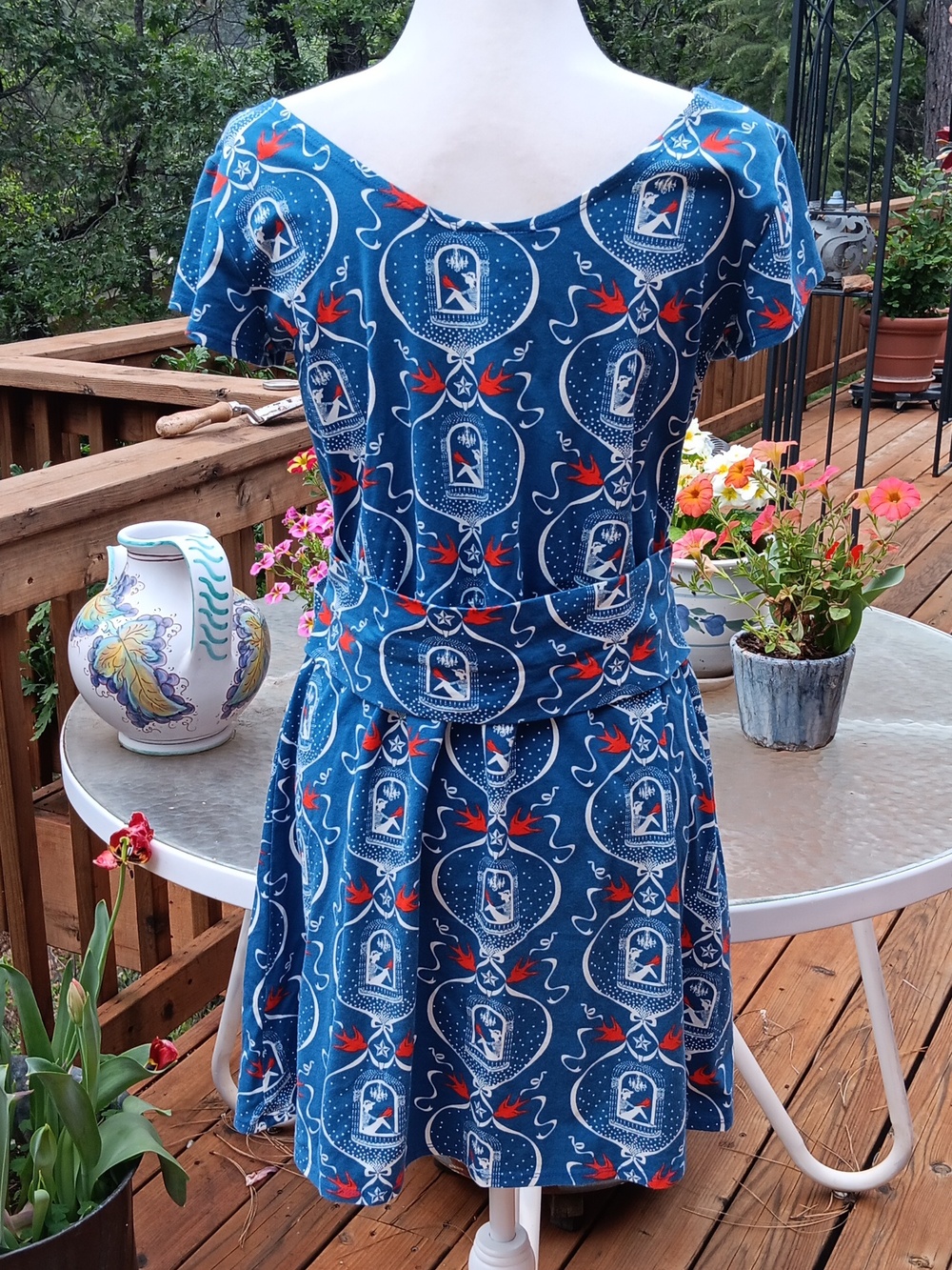 Blue Platypus Blue Bird Dress . Sporty. Beach. - Picture 5 of 10